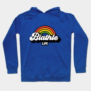 Groovy Rainbow Biathle Life Hoodie